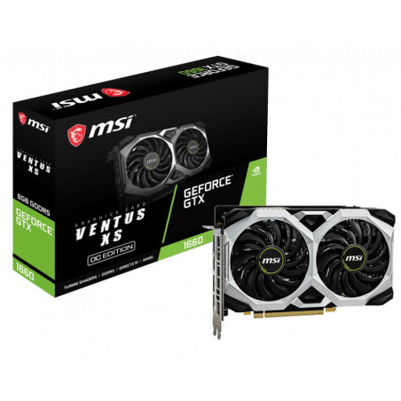 Graphics Card|MSI|NVIDIA GeForce GTX 1660|6 GB|192 bit|PCIE 3.0 16x|GDDR5|GPU 1830 MHz|Dual Slot Fansink|1xHDMI|3xDisplayPort|GT