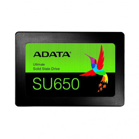 SSD|ADATA|SU650|240GB|SATA 3.0|Write speed 450 MBytes/sec|Read speed 520 MBytes/sec|2,5"|TBW 140 TB|MTBF 2000000 hours|ASU650SS-