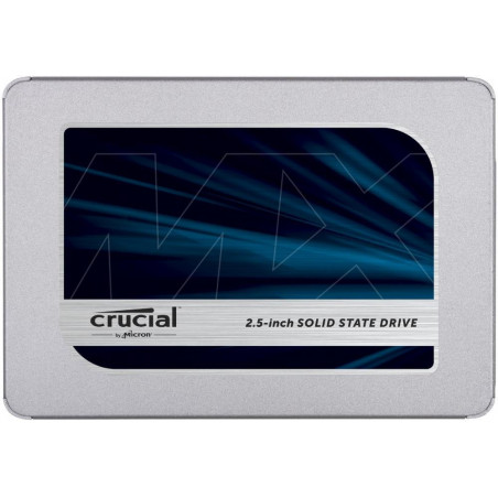 SSD|CRUCIAL|MX500|4TB|SATA 3.0|TLC|Write speed 510 MBytes/sec|Read speed 560 MBytes/sec|2,5"|TBW 1000 TB|MTBF 1800000 hours|CT40