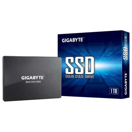 SSD|GIGABYTE|1TB|SATA 3.0|Write speed 500 MBytes/sec|Read speed 550 MBytes/sec|2,5"|TBW 600 TB|MTBF 2000000 hours|GP-GSTFS31100T