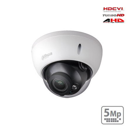 HD-CVI kupolinė kamera 5MP su IR iki 30m. 2.7~12mm 98 ~34 , IP67, IK10, Lite serija