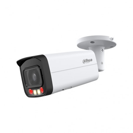 IP kamera HFW2449T-AS-IL. 5MP FULL-COLOR. IR+LED pašvietimas iki 50/60m, 3.6mm 92 , PoE, IP67