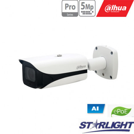 IP kam. AI 5M 2K Cilind. STARLIGHT su LXIR iki 120m, 5MP(2592x1944) 1~20fps, 7 mm 35 mm, H.265+