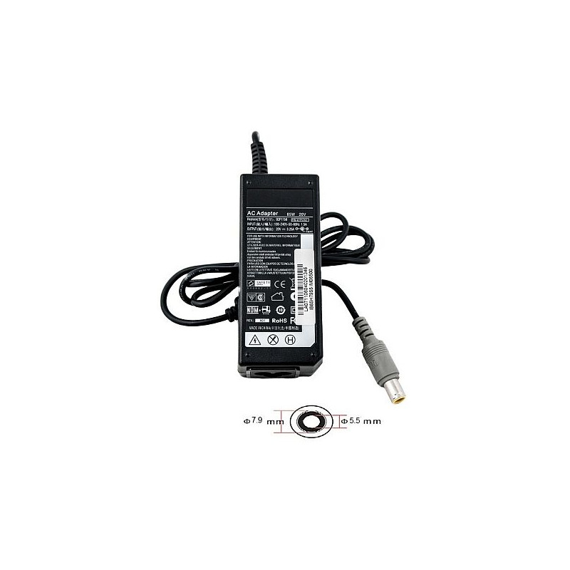 Nešiojamo kompiuterio įkroviklis LENOVO 65W: 20V, 3.25A