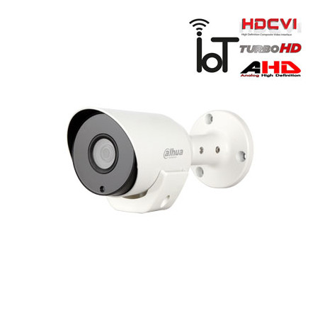 HD-CVI, TVI, AHD, CVBS kamera cilindrinė 2MP su IR iki 20m. 1/2.9" 2.8mm 104 , IoT