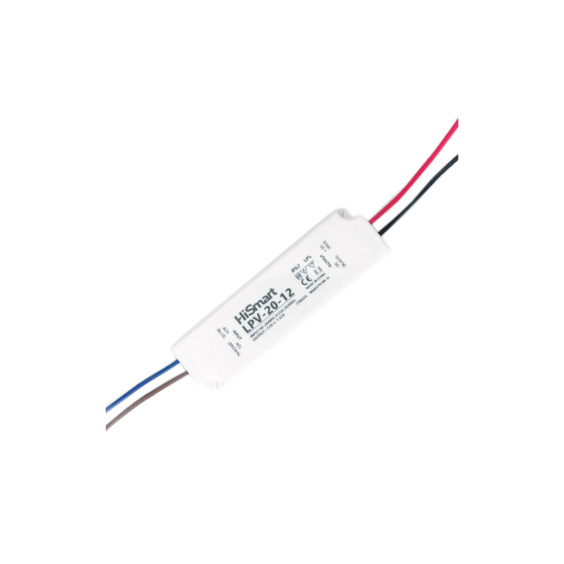 Maitinimo šaltinis 12V, 1.67A, 20W, IP67