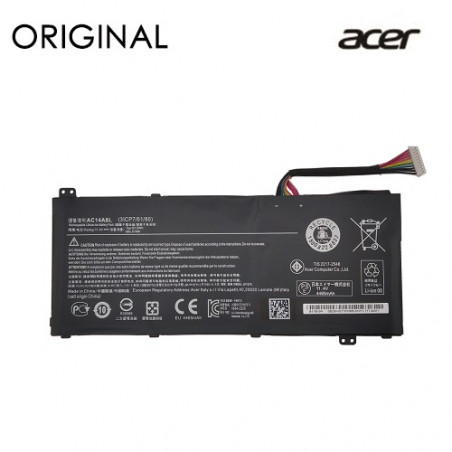 Nešiojamo kompiuterio baterija ACER AC14A8L, 4465mAh, Original