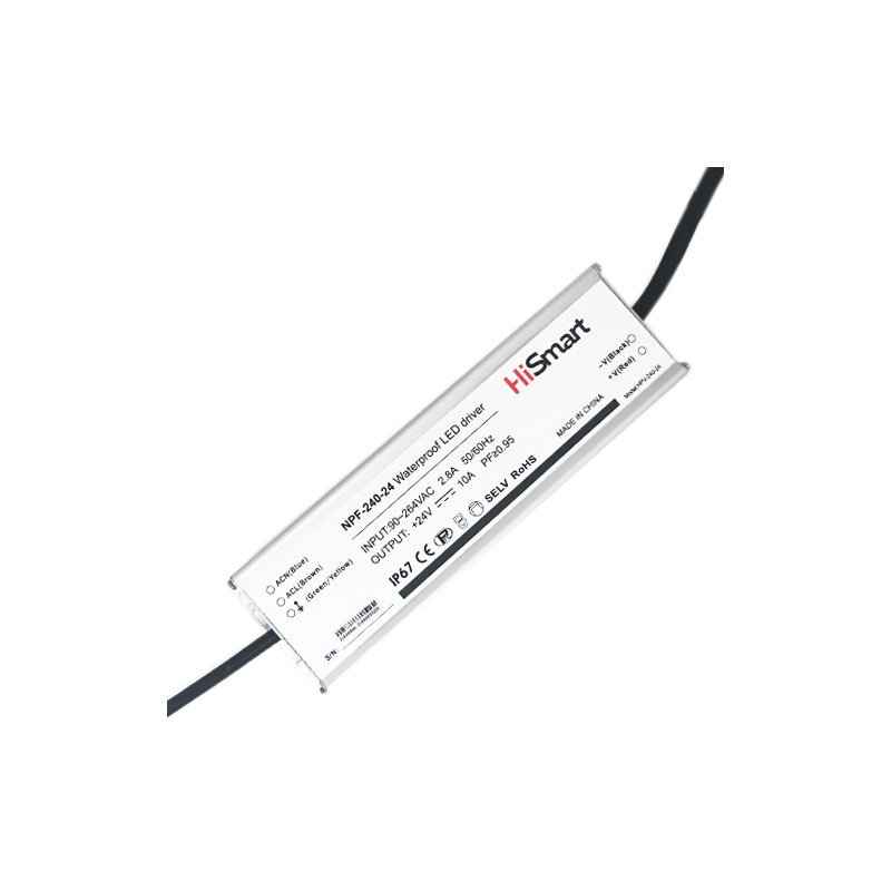 Maitinimo šaltinis 24V, 10A, 240W, PFC, IP67