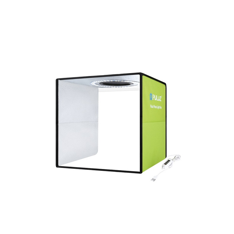 Fotografavimo dėžė su LED apšvietimu, 30x30x30cm