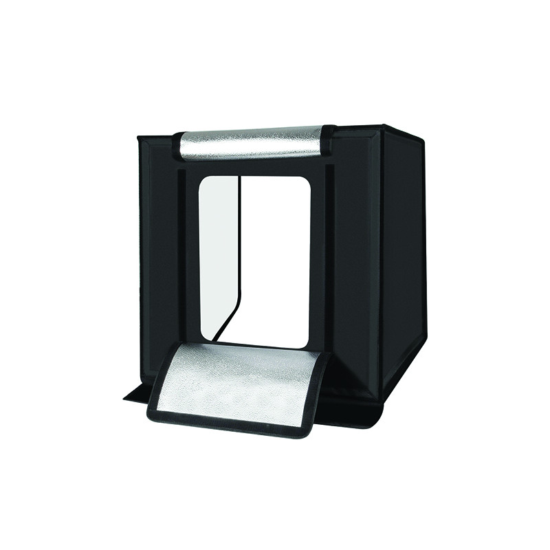 Fotografavimo dėžė su LED apšvietimu, 60x60x60cm