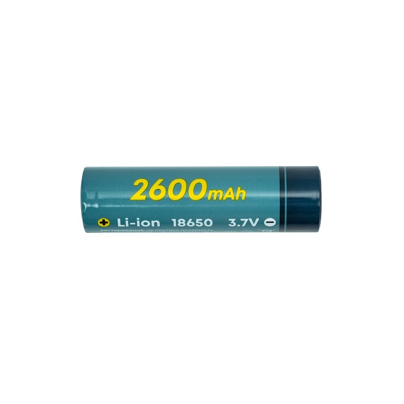 Akumuliatorius 18650, 3.7V, 1C, 2600mAh
