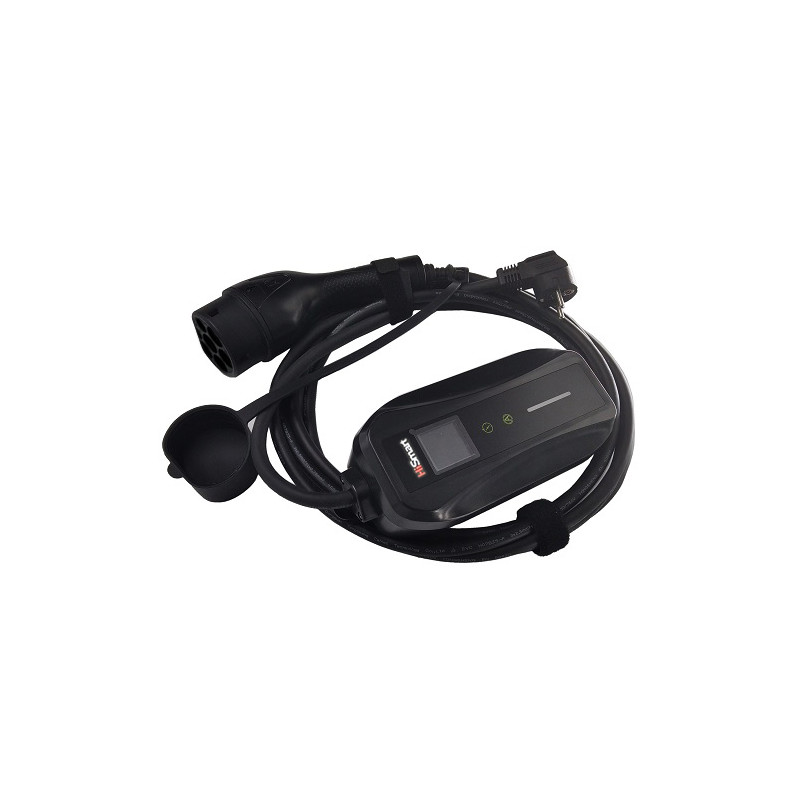 Elektromobilio nešiojamas įkroviklis GB/T - Schuko (220V), 6-16A, 3.5kW, 1-fazė, 5m