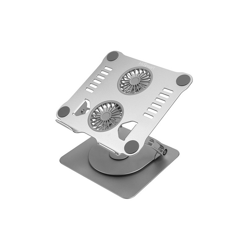 Planšetinio kompiuterio aušinimo stovas HISMART, su 2 ventiliatoriais