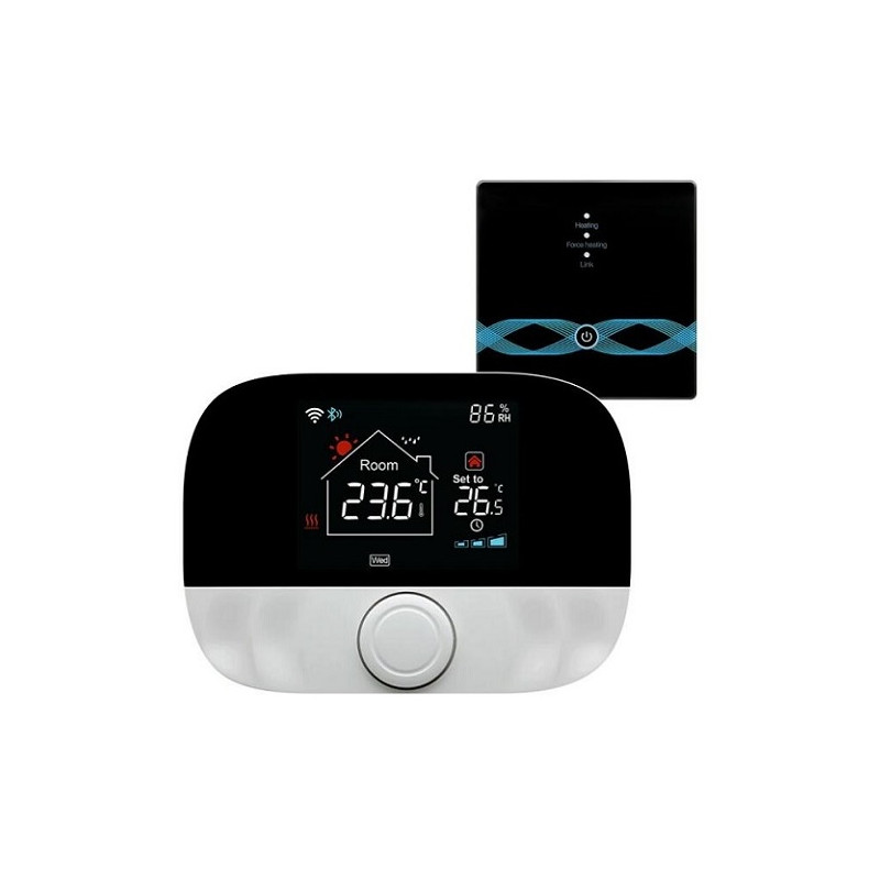 TUYA Programuojamas termostatas dujų katilui, Wi-Fi, RF, 3A