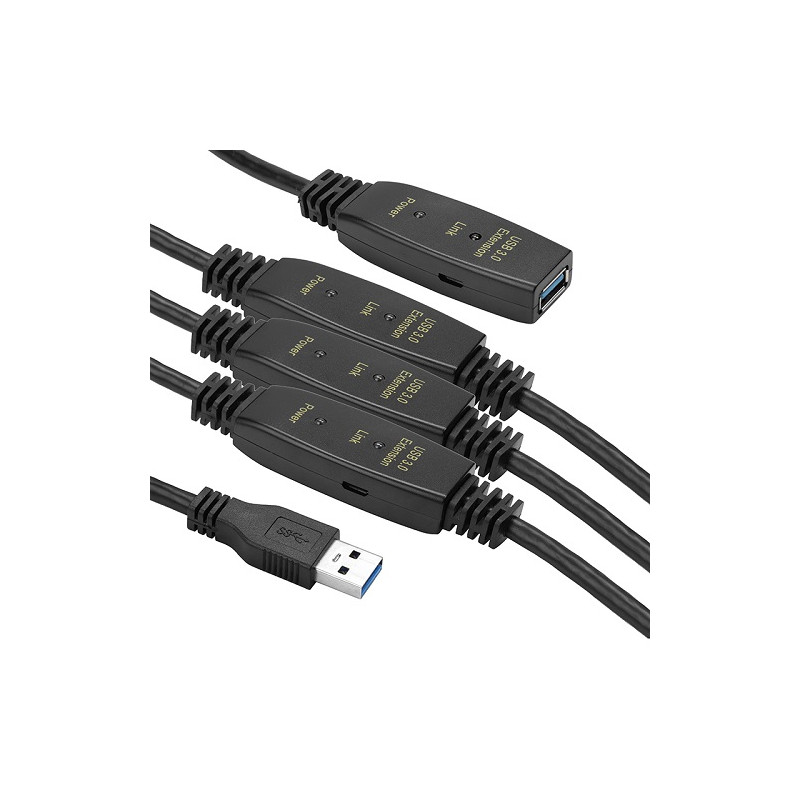 Kabelis ilgiklis USB 3.0 AF AM, 30m