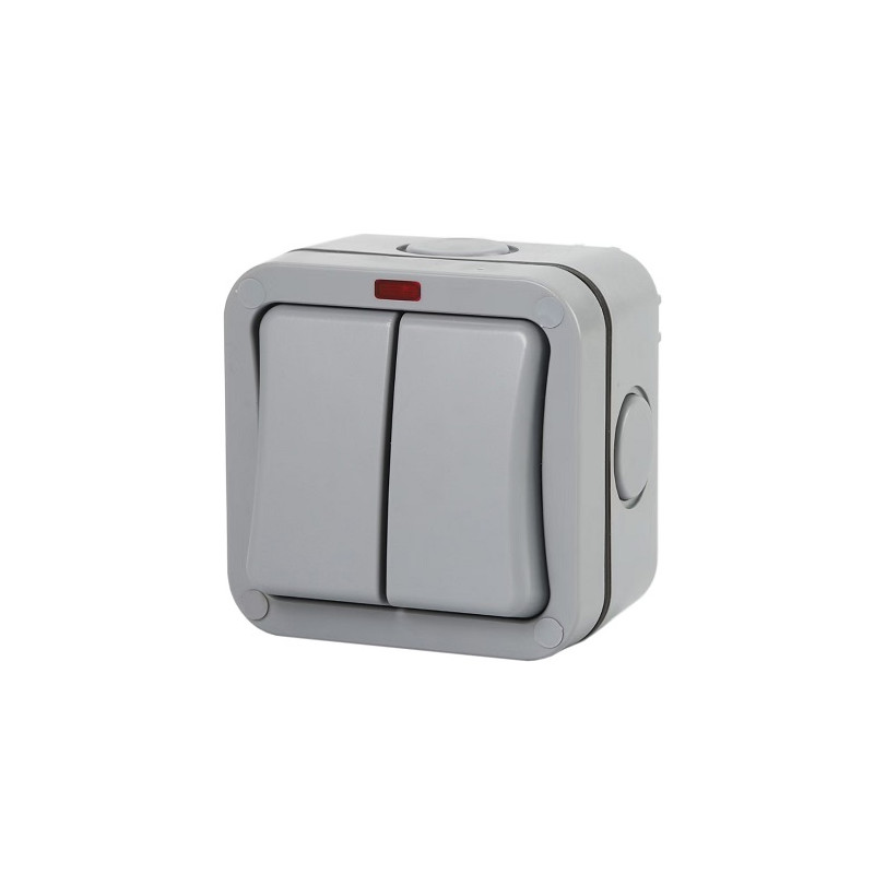 Virštinkinis jungiklis 2 kanalų, IP66, EU