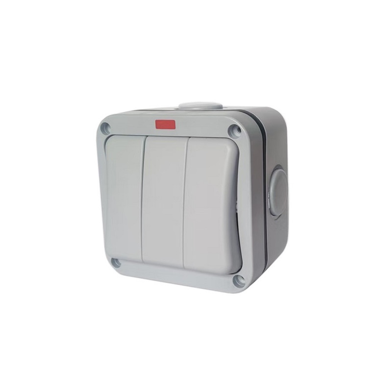 Virštinkinis jungiklis 3 kanalų, IP66, EU