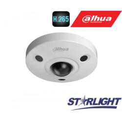FishEye 360 4K IP kam.12MP(4000x3000) STARLIGHT STARVIS sensor. 25fps, H.265, IR, IP67, IK10, PoE