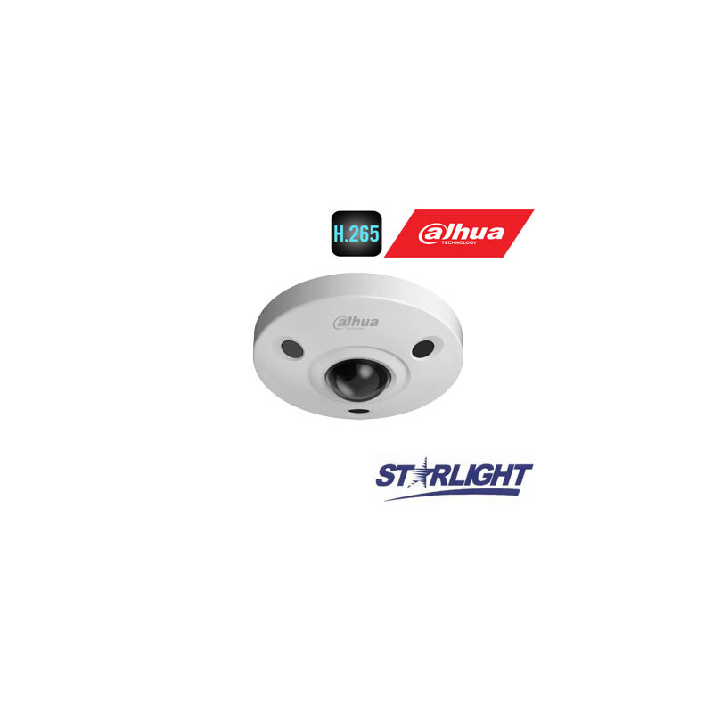 FishEye 360 4K IP kam.12MP(4000x3000) STARLIGHT STARVIS sensor. 25fps, H.265, IR, IP67, IK10, PoE