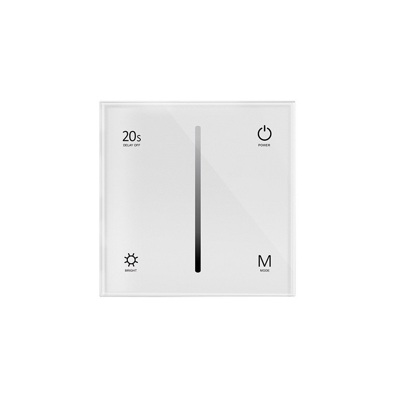 T1-1 sieninis LED valdiklis 12-48VDC, 2 kanalų, 1 spalvos, RF