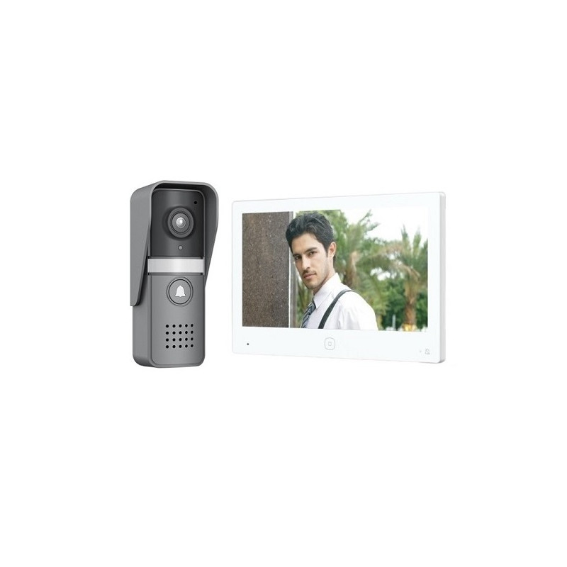 Domofonas su monitoriumi, Tuya, Wi-Fi, dvilaidis