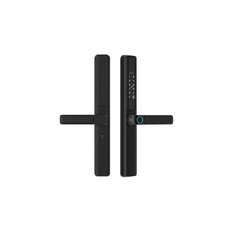 Išmanioji spyna, Tuya, Wi-Fi, pirštų antspaudų skaitytuvas, RFID, (dešinė/kairė, į vidų)