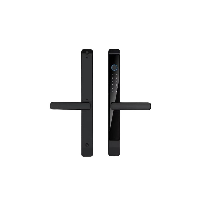 Išmanioji spyna, TTlock, pirštų antspaudų skaitytuvas, RFID, (dešinė/kairė, į išorę/vidų)