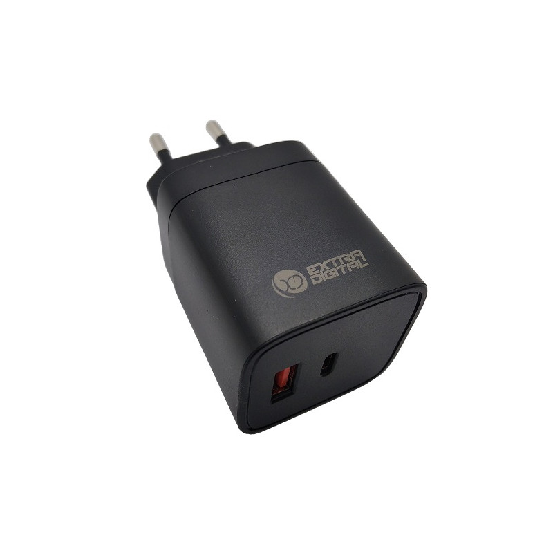 Kroviklis EXTRA DIGITAL GaN USB Type-C, USB Type-A: 45W, PPS