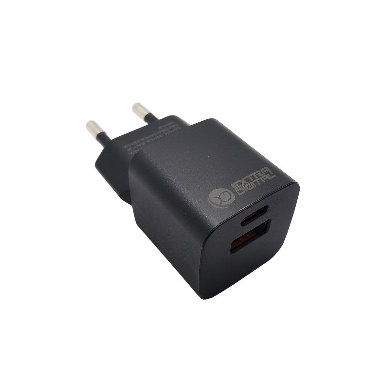 Kroviklis EXTRA DIGITAL GaN USB Type-C, USB Type-A: 30W, PPS