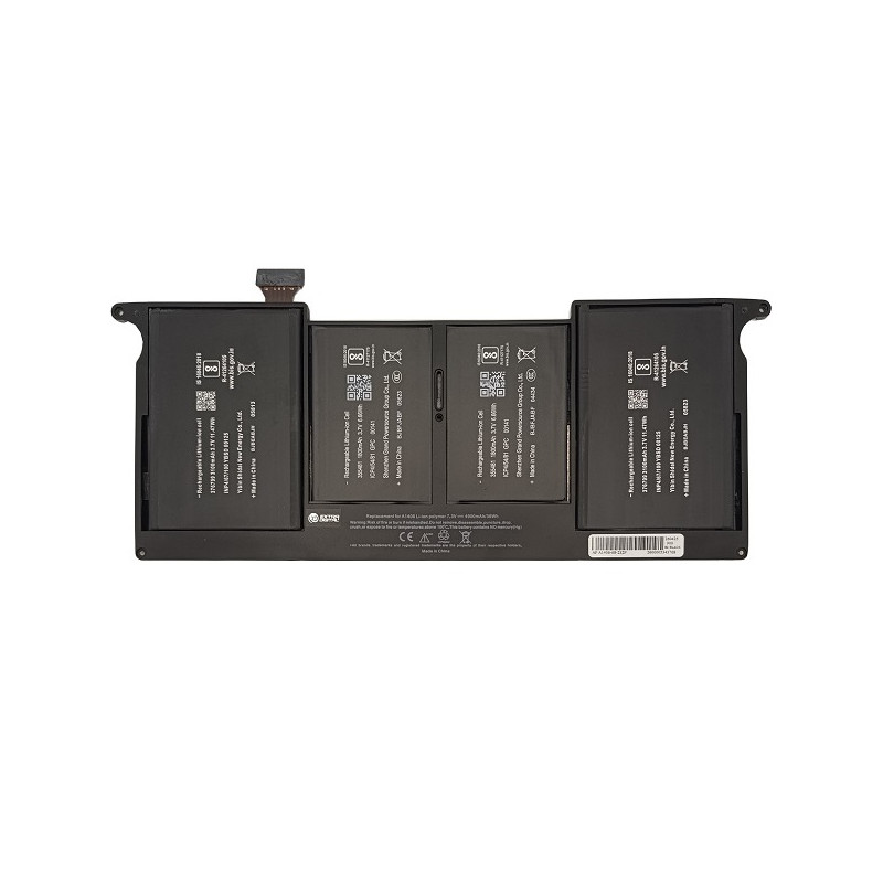 Nešiojamo kompiuterio baterija skirta A1406, A1495, 4900mAh, Premium