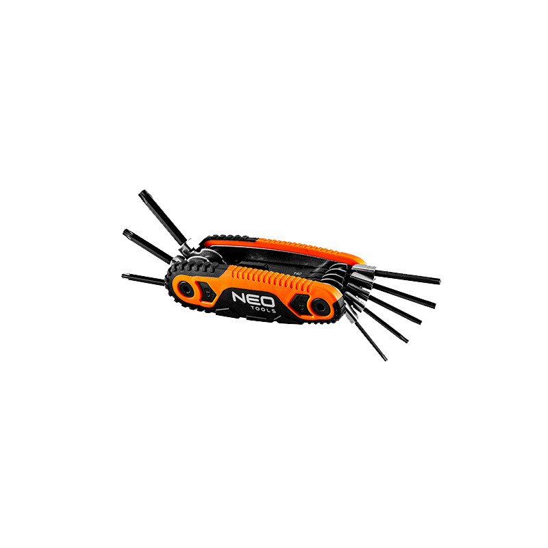 TORX raktų rinkinys: T9, T10, T15, T20, T25, T27, T30, T40