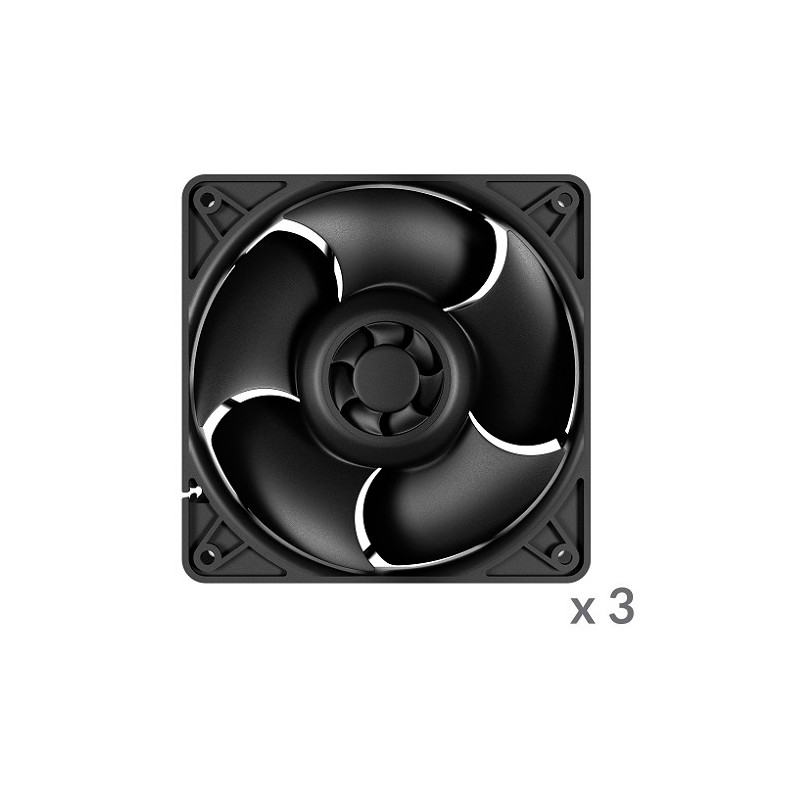 ARCTIC S12038-4K serverio ventiliatoriai, 4-pin, 40mm, 3 vnt.