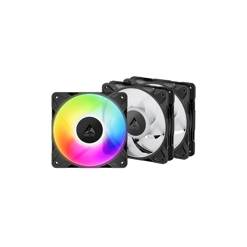 ARCTIC P12 PRO PWM PST A-RGB korpuso ventiliatoriai, 4-pin, 120mm, 3vnt.