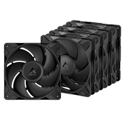 ARCTIC P14 PRO PWM PST korpuso ventiliatoriai, 4-pin, 140mm, juodi, 5vnt.