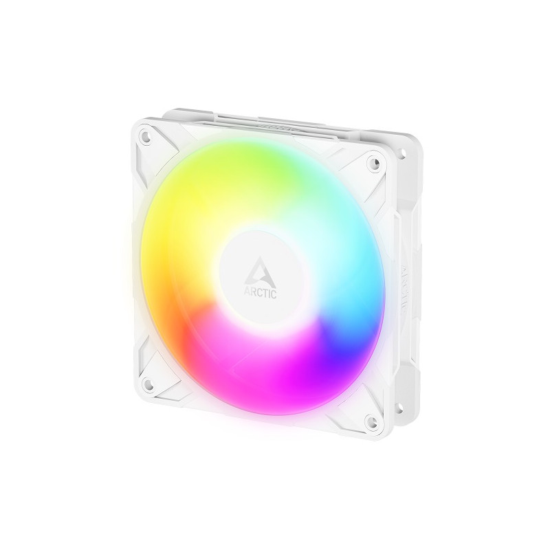 ARCTIC P12 PRO Reverse PWM PST A-RGB korpuso ventiliatorius, 4-pin, 120mm, baltas