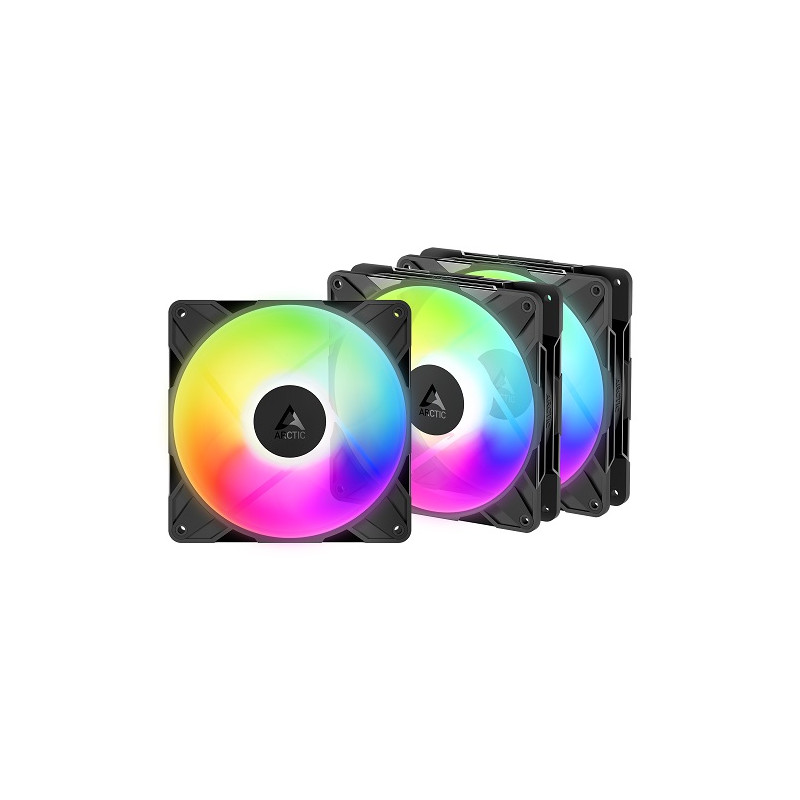 ARCTIC P14 PRO Reverse PWM PST A-RGB korpuso ventiliatoriai, 4-pin, 140mm, 3vnt.