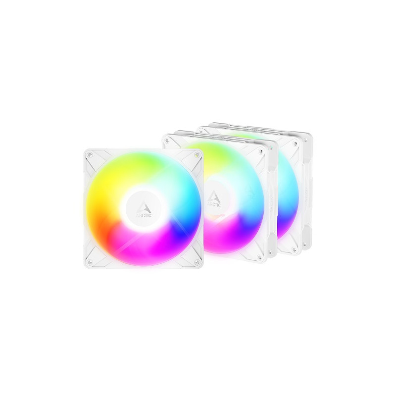 ARCTIC P14 PRO Reverse PWM PST A-RGB korpuso ventiliatoriai, 4-pin, 140mm, balti, 3vnt.