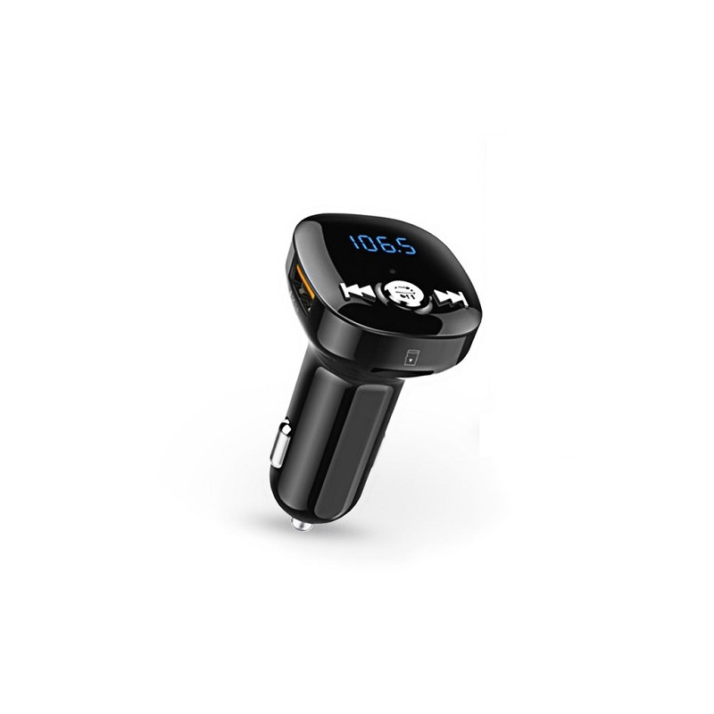 FM moduliatorius automobiliui BC40Q (QC 3.0, micro SD, laisvų rankų įranga)