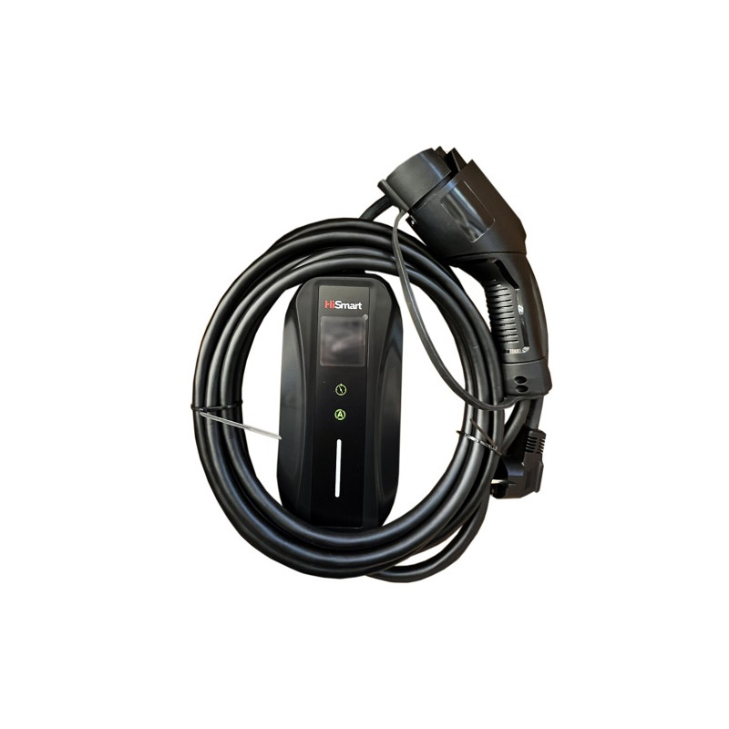 Elektromobilio nešiojamas įkroviklis Type 1 - Schuko (220V), 6-16A, 3.5kW, 1-fazė, 5m
