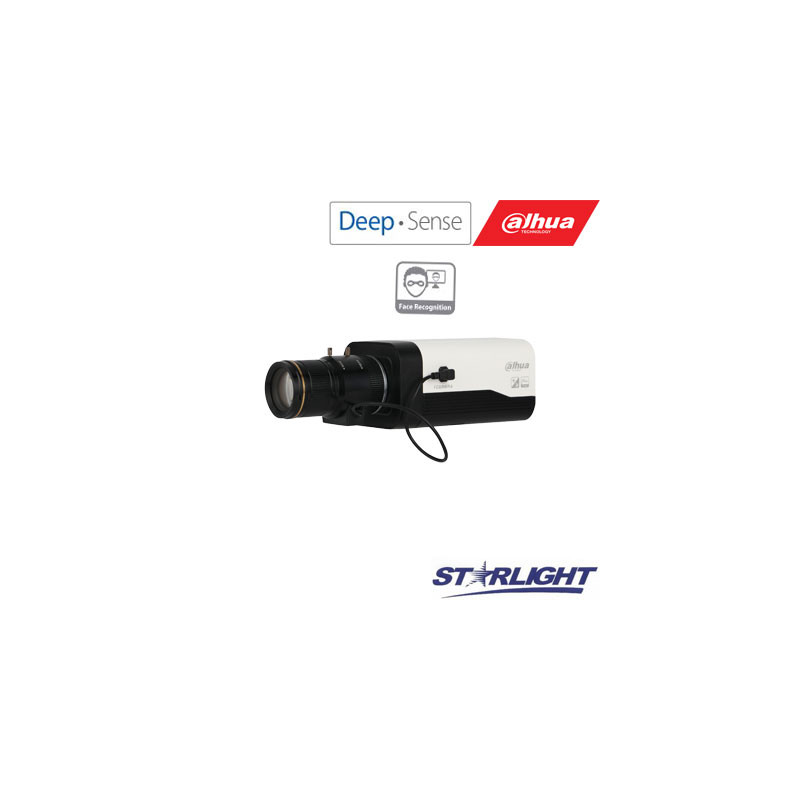 Veido atpažinimo AI IP kam. STARLIGHT 2MP BOX tipo, 1/1.9" 50fps, WDR, AWB / AGC/ H.265