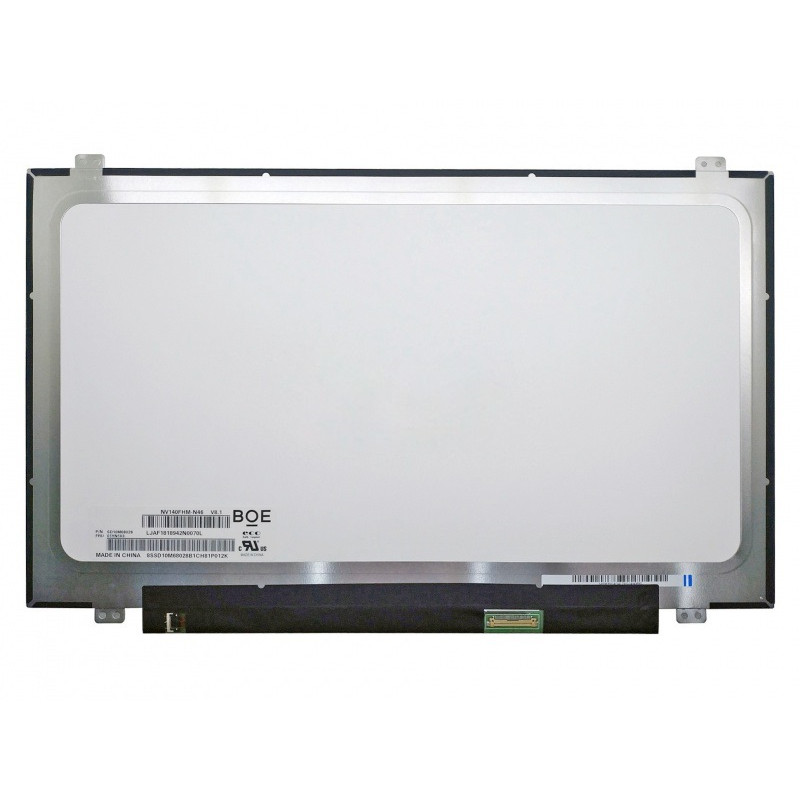 Ekranas 14.0", 1920x1080, 60Hz, matinis, 30pin, dešinėje, IPS