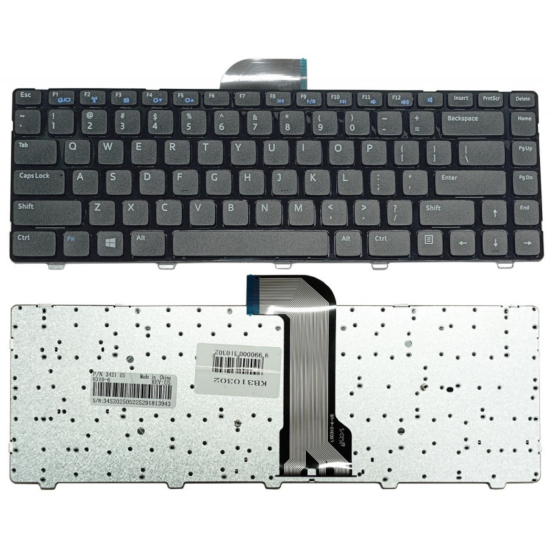 Klaviatūra DELL Inspiron 14R: 3420, 3520, 5520, 7520, N5040, N5050, L502x