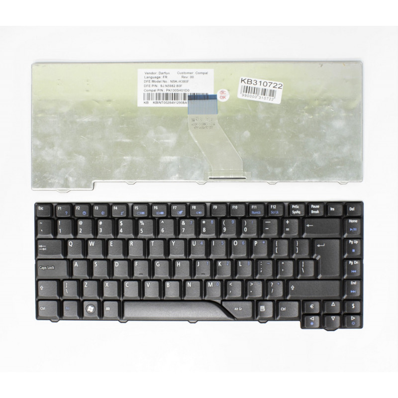Klaviatūra ACER Aspire: 5310, 5315, 5320, 4520, 4530, 4920, 4930, 6920, UK