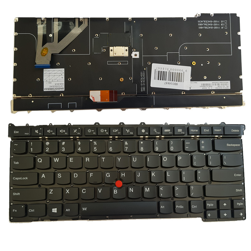 Klaviatūra Lenovo X1 Carbon Gen 3, US