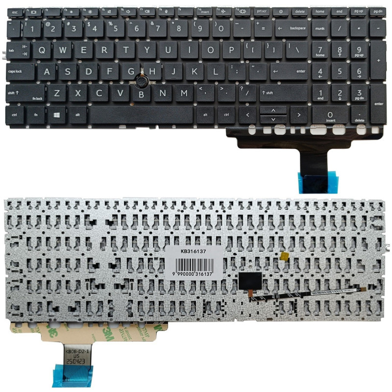 Klaviatūra HP EliteBook 850 G8, su trackpoint 