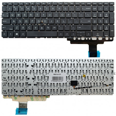 Klaviatūra HP EliteBook 850 G8, su trackpoint 