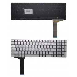 Klaviatūra ASUS N550J, US (sidabrinė)