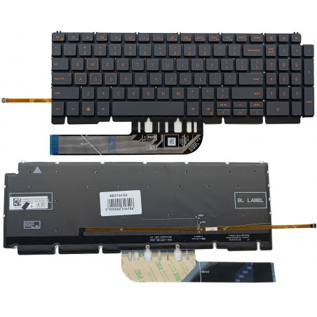 Klaviatūra DELL G15 5510, su pašvietimu, US