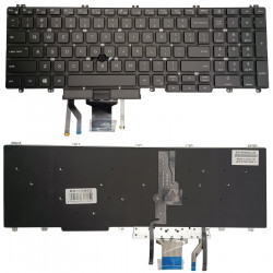 Klaviatūra DELL Latitude 5500, su pašvietimu ir trackpoint 