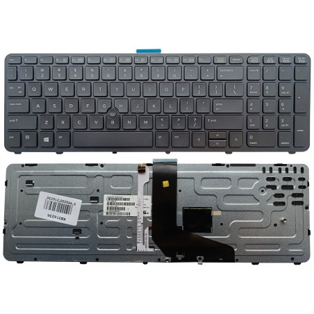 Klaviatūra HP ZBook 15 G1 G2, su pašvietimu ir trackpoint , US